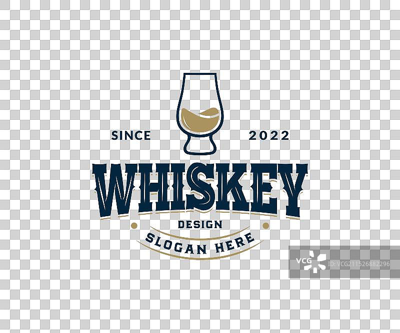 威士忌酒吧Logo设计和葡萄酒Logo设计图片素材