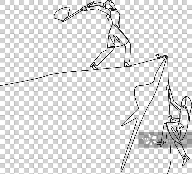 阿拉伯风格的单线连续画图片素材