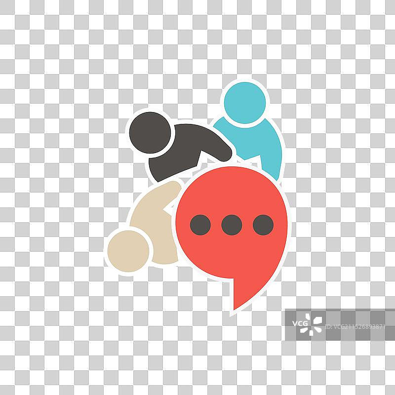 家人团聚聊天气泡图片素材