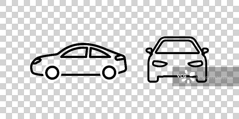 各种汽车正侧面轮廓素材图片素材