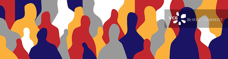 人群心理学抽象概念图片素材