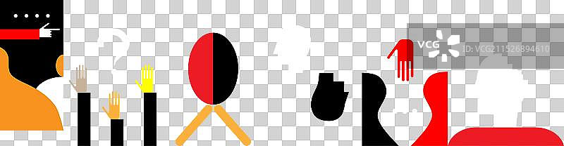 人群心理学抽象概念图片素材