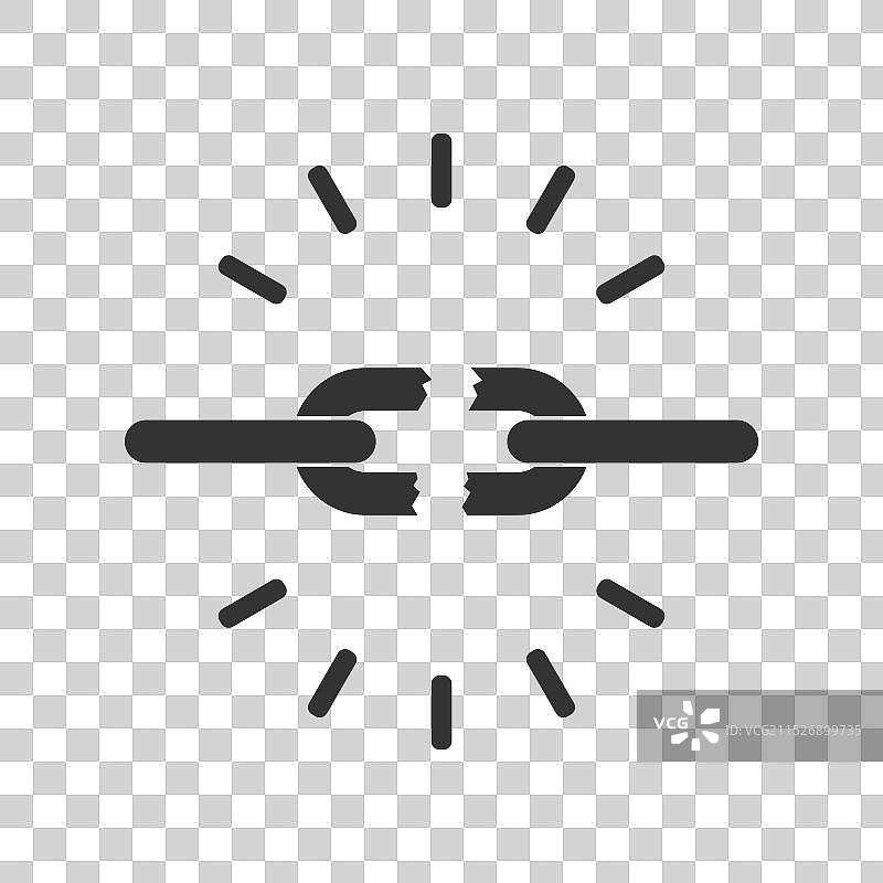 断裂的链条图片素材