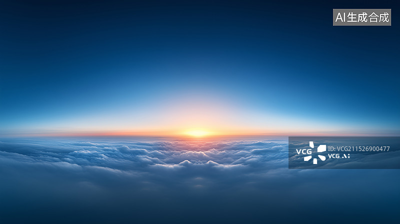 【AI数字艺术】云海日出图片素材