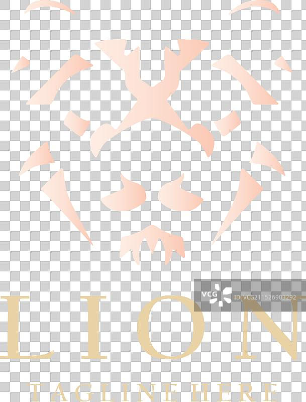 狮子头Logo设计模板图片素材