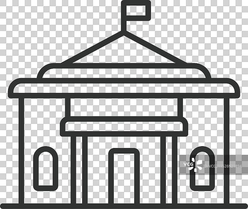 市政图标线条设计建筑图片素材