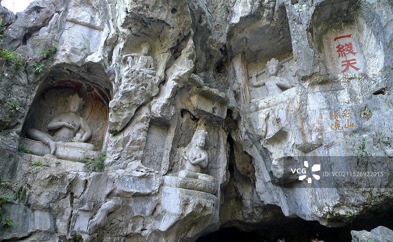 浙江省杭州市灵隐寺图片素材