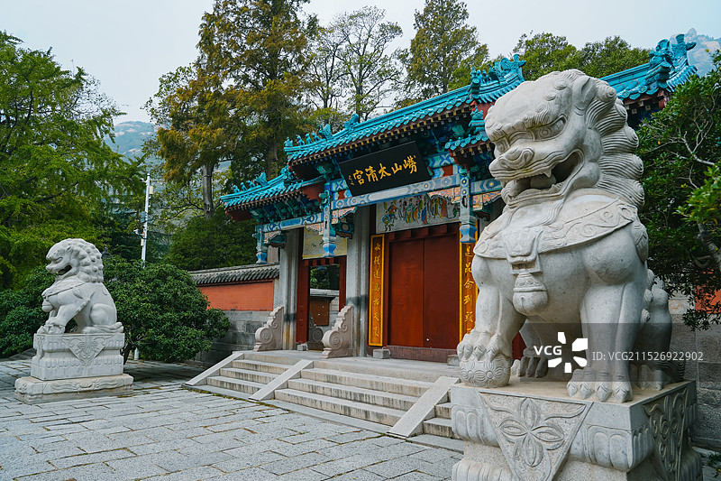 山东省青岛市崂山太清宫仪门图片素材