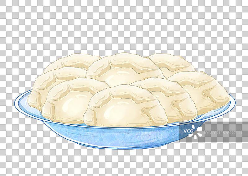 一盘饺子图片素材