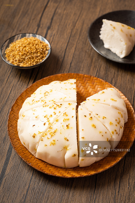 传统点心白糖桂花糕图片素材
