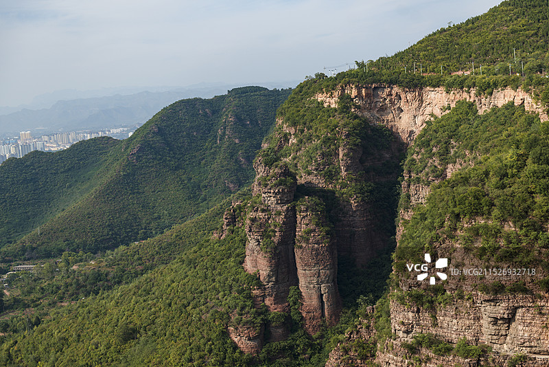河北涉县韩王九寨景区的壮美风光图片素材