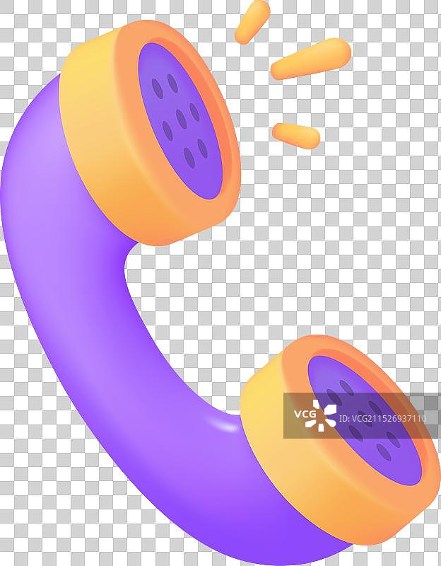 简约3D手机客服支持图片素材