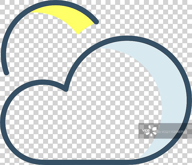 云存储图标，象征着托管服务图片素材