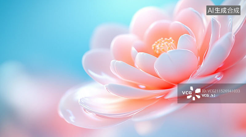 【AI数字艺术】山茶花特写图片素材