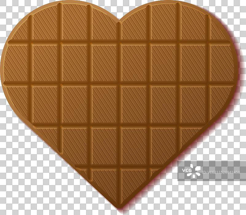 心形牛奶巧克力棒图片素材