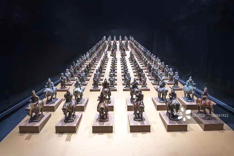 大同博物馆--司马金龙墓俑群（北魏）图片素材