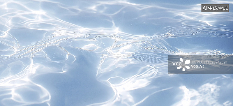【AI数字艺术】光影水波图片素材