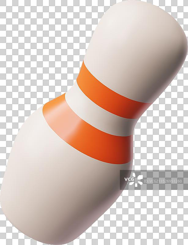 保龄球瓶立体3D模型图片素材