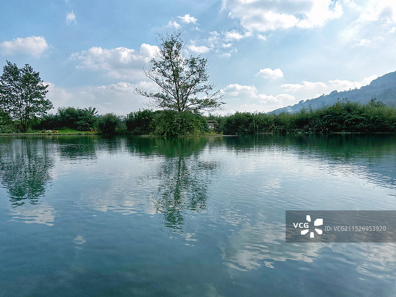 成都·彭州·鱼凫湿地公园图片素材