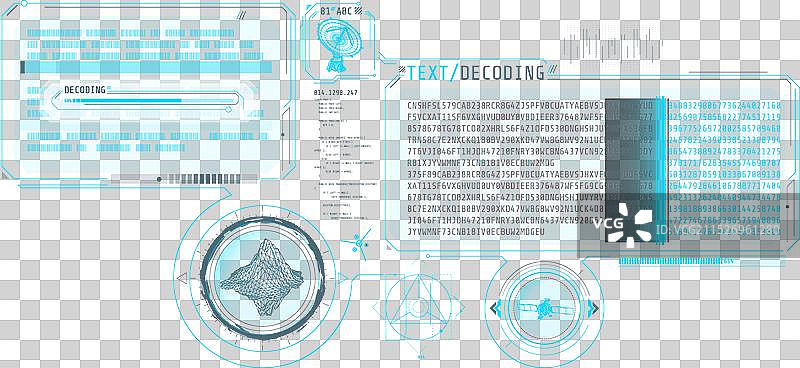解码关于卫星和射电望远镜的数据图片素材