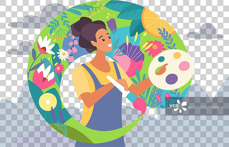 心理健康：乐观与关怀图片素材