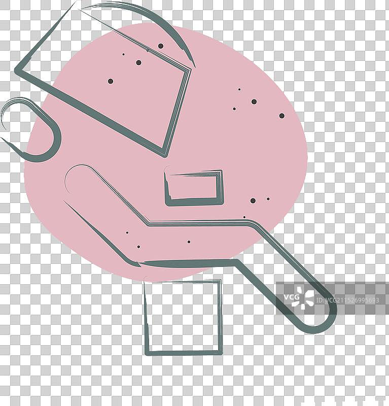 牙科诊所相关牙齿符号彩色图标图片素材