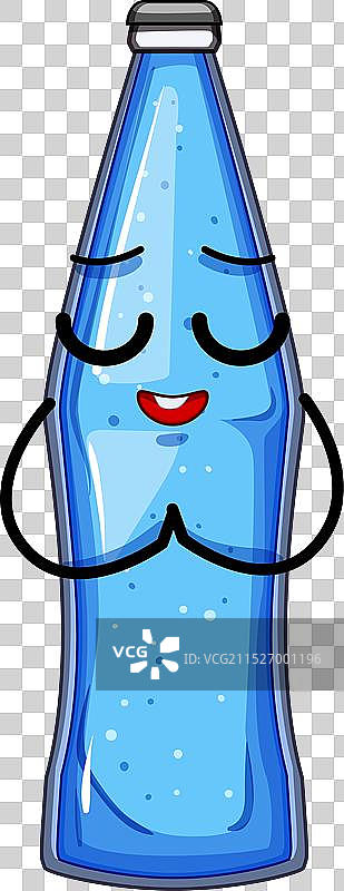 卡通汽水瓶角色图片素材