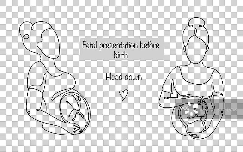 婴儿头部朝下的姿势图片素材