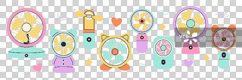 现代便携式风扇图片素材