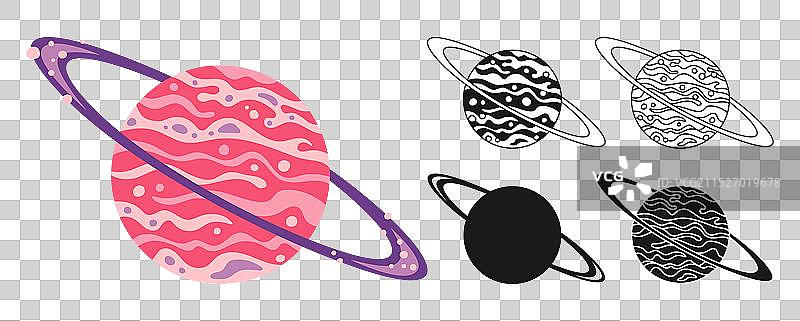 梦幻星球涂鸦卡通合集图片素材