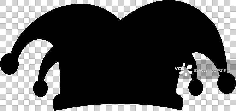 Harlequin帽子轮廓图片素材