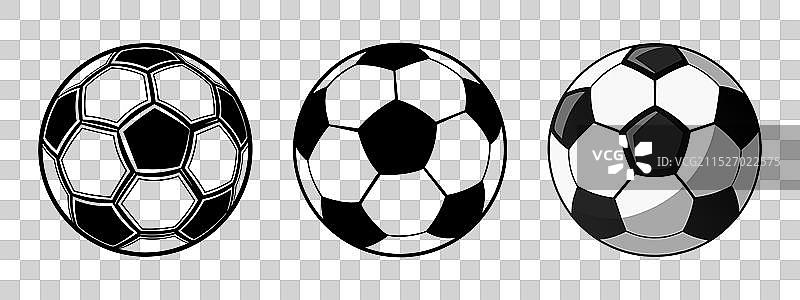 一组足球图片素材