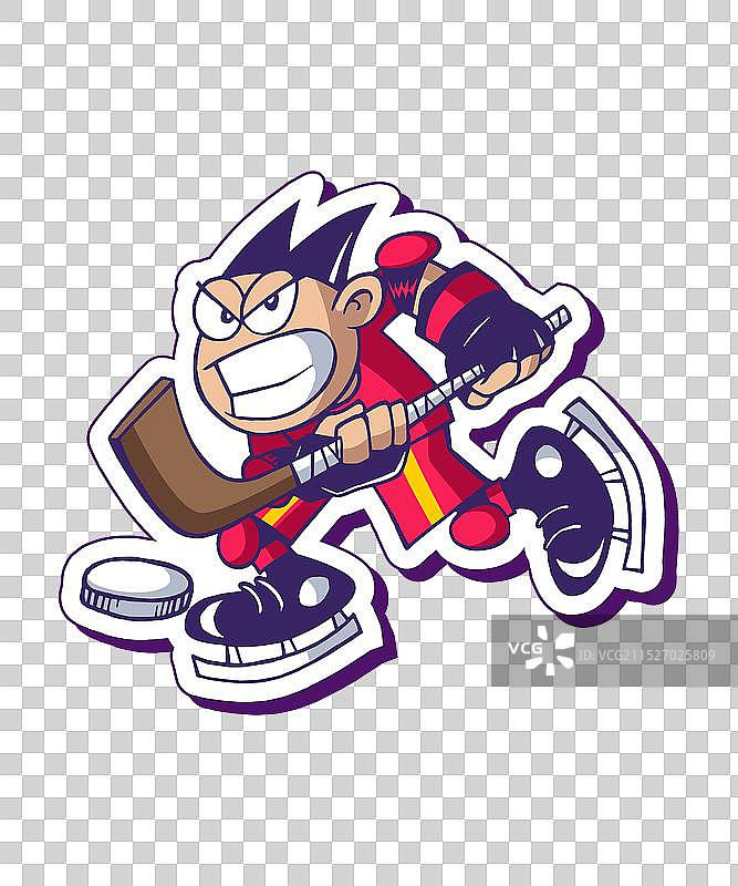 曲棍球男孩图片素材