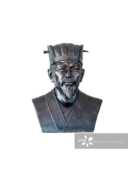 中国古代历史名人雕像，政治家，商鞅，春秋战国时期图片素材