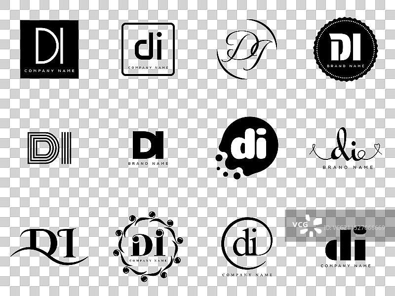 DI字母公司标志D和I企业标志图片素材