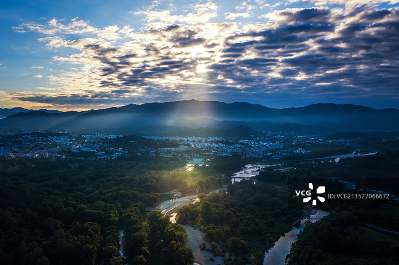 武夷山玉女峰景区航拍图片素材