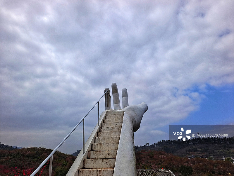 佛手阶梯图片素材