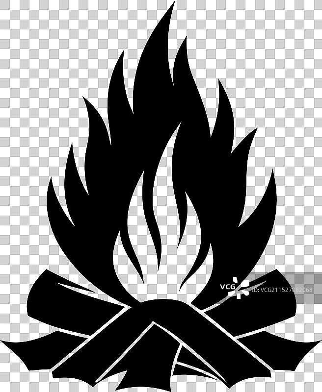 白色背景上的黑色1图片素材