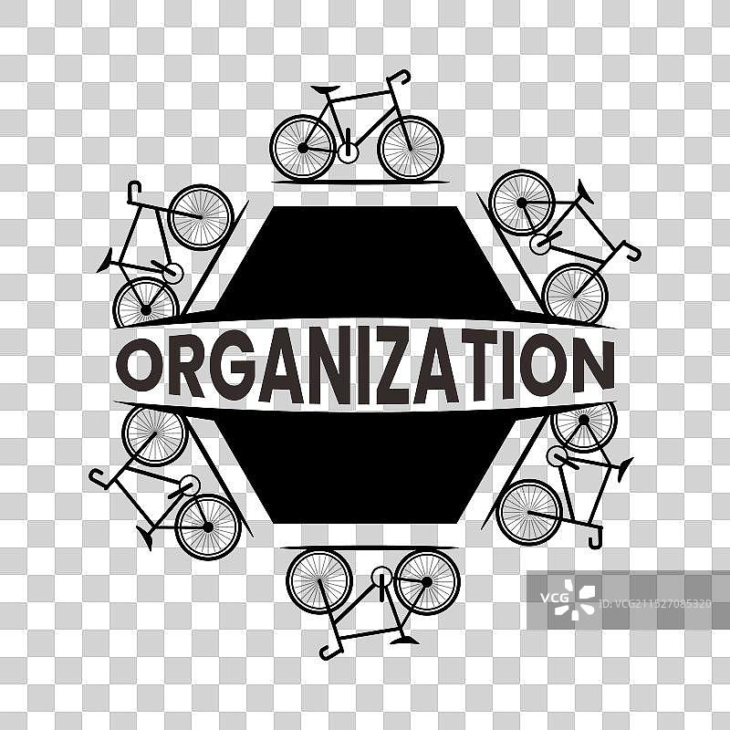 自行车组织Logo设计模板图片素材