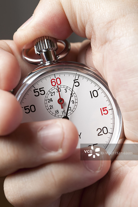 手持秒表图片素材