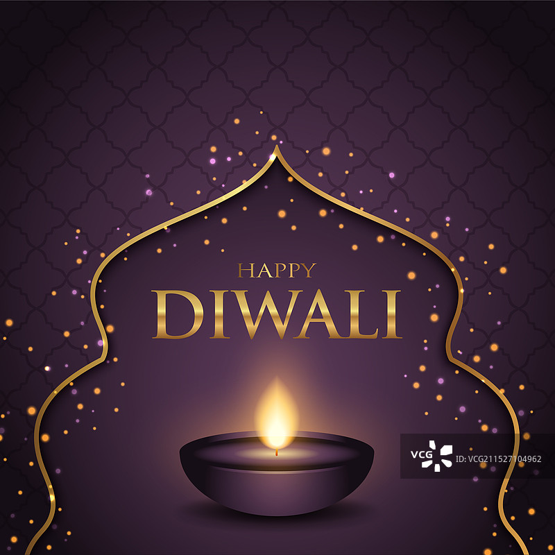 排灯节灯装饰背景图片素材