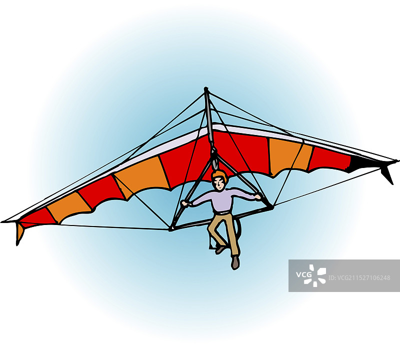 悬挂式滑翔机图片素材