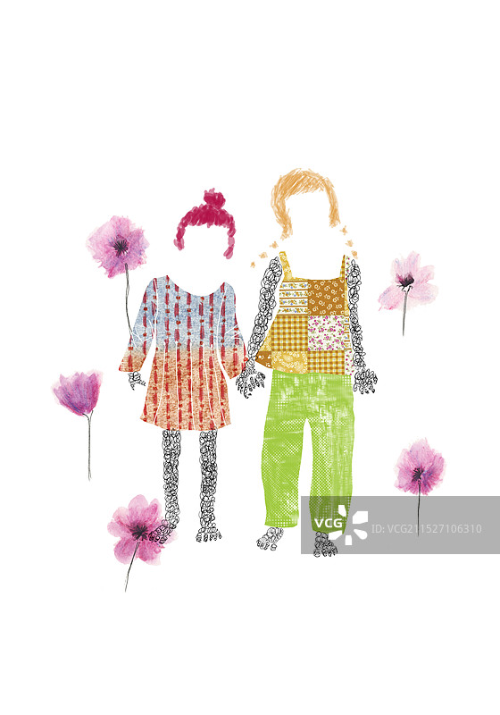 小女孩们图片素材