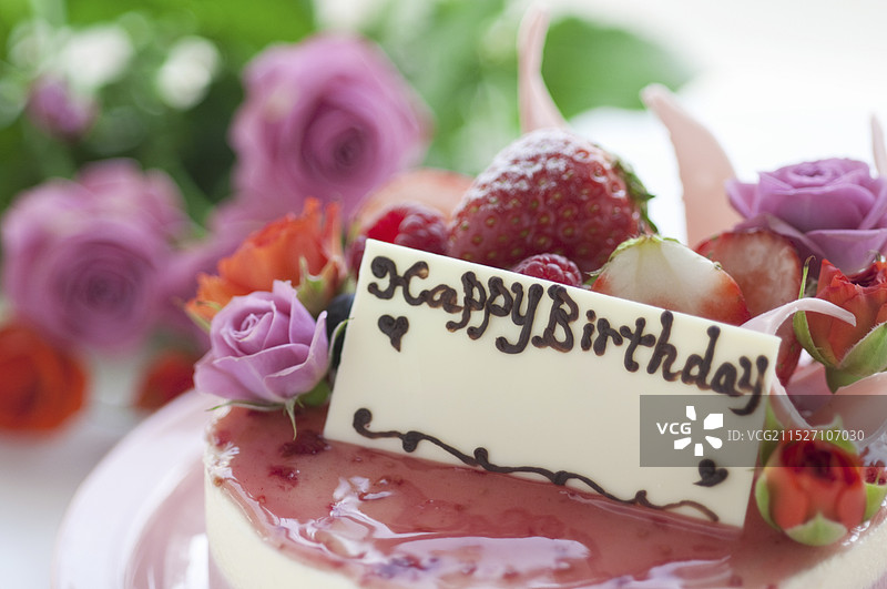 浆果玫瑰蛋糕图片素材