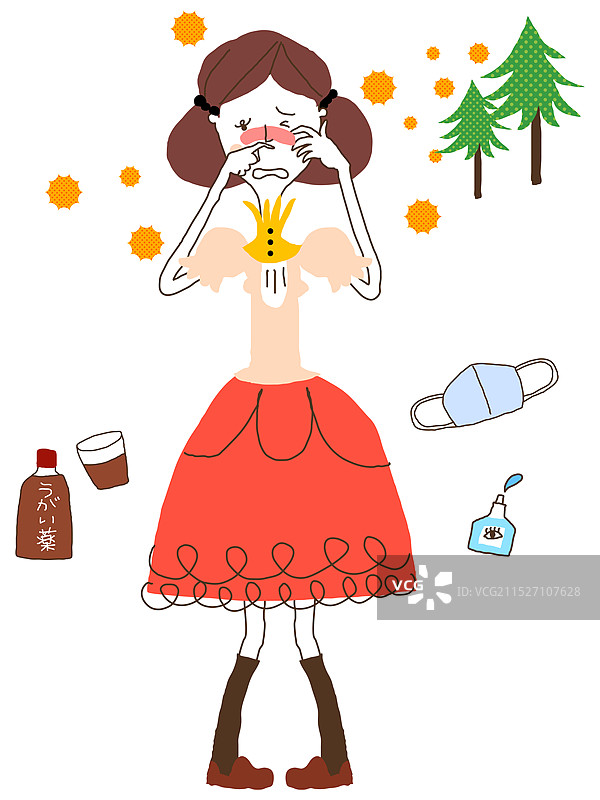 小心花粉图片素材