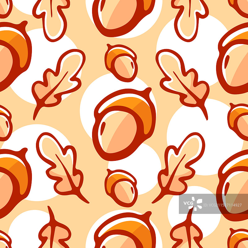 带有橡子的背景图片素材