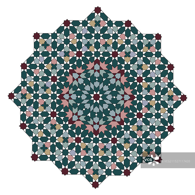 伊斯兰瓷砖设计图片素材