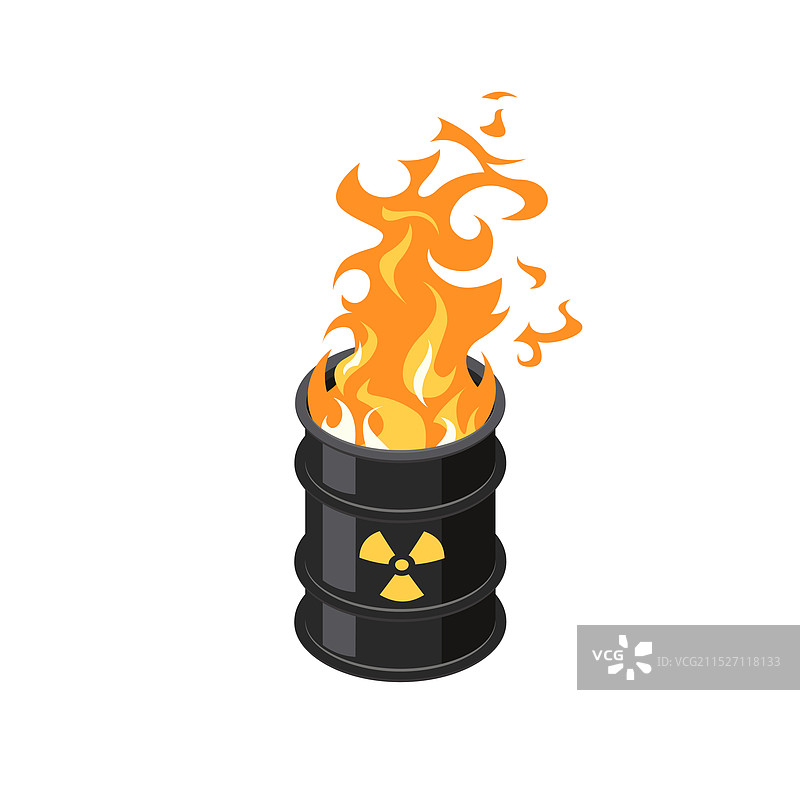 2.5D视角下的桶中火焰图片素材