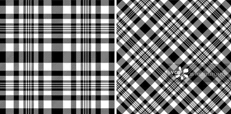 格子花纹织物纹理图片素材