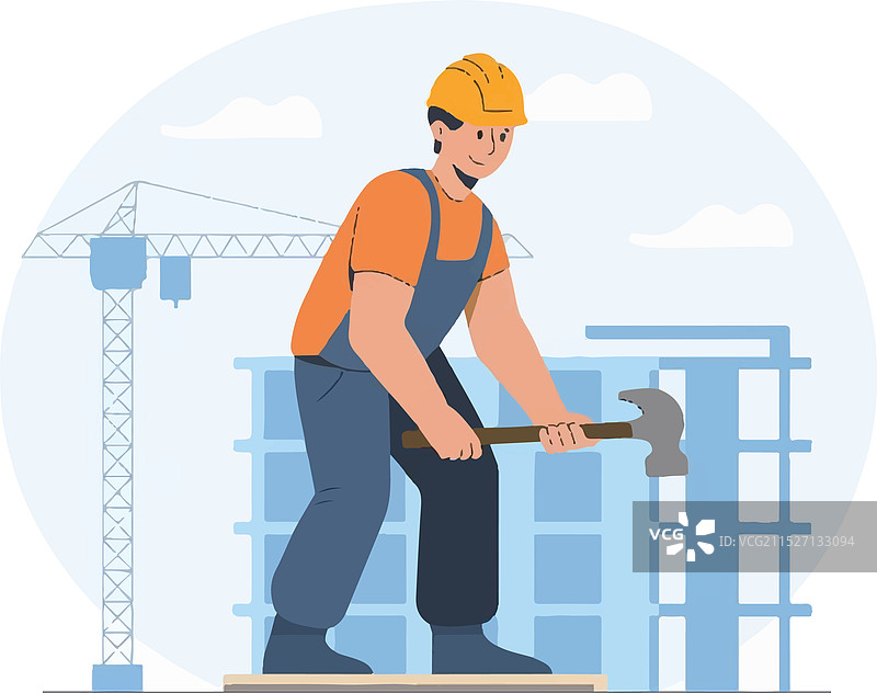 戴着安全帽的建筑工人面部图片素材